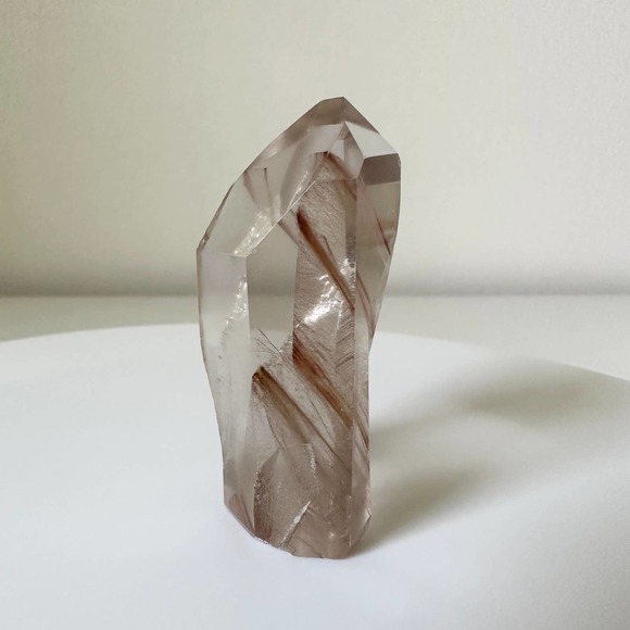 Clear Amphibole Quartz Tower Angel Phantom Point Crystal Natural High Quality - Picture 3 of 6